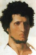 Jean Leon Gerome Head of a Peasant of the Roman Campagna oil painting on canvas